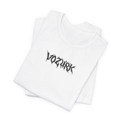 Vozurk Black Metal Logo T-Shirt | White Graphic Tee