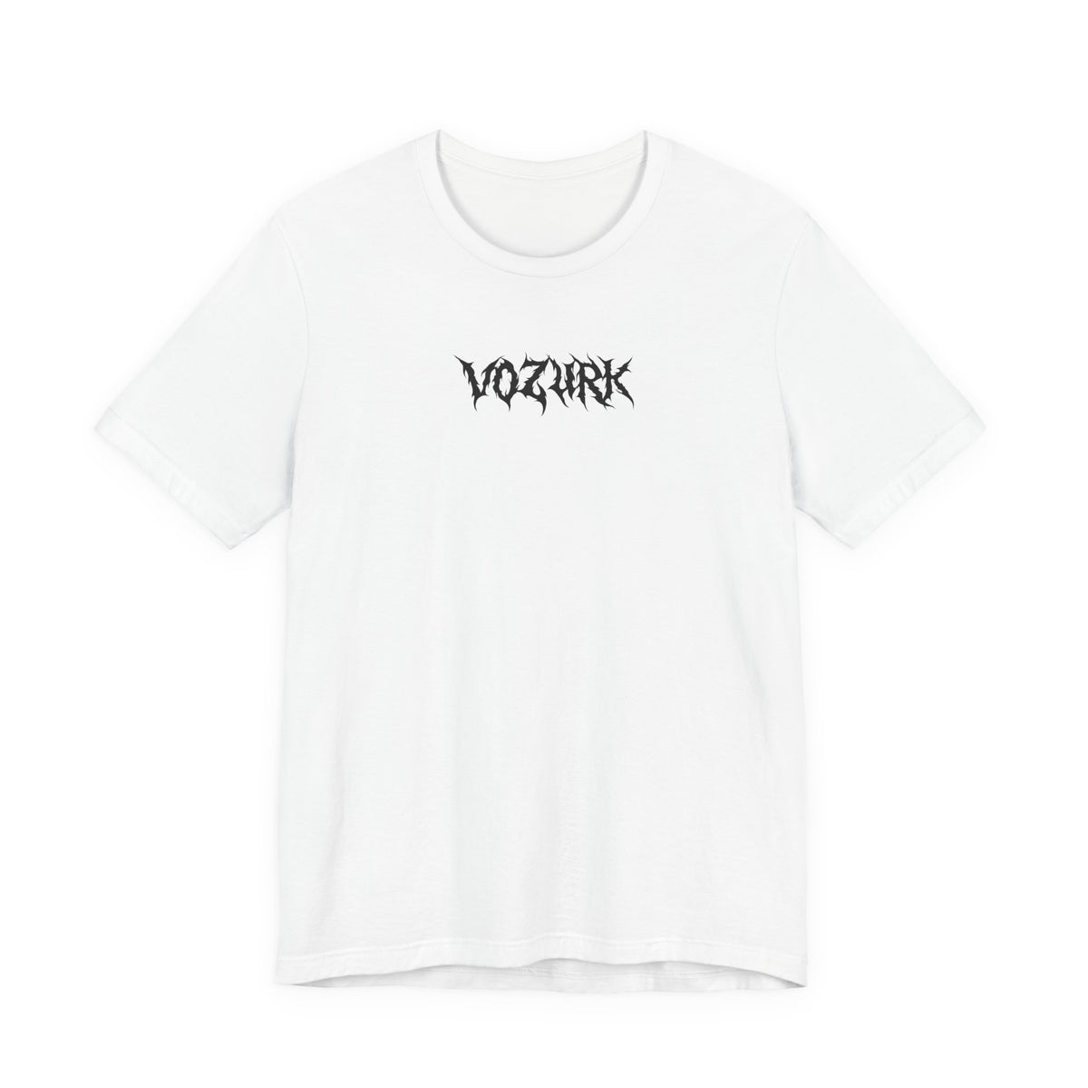 Vozurk Black Metal Logo T-Shirt | White Graphic Tee