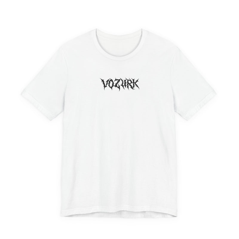 Vozurk Black Metal Logo T-Shirt | White Graphic Tee